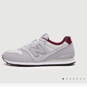New Balance X Figs 996 Shoes Light Gray and Maroon Sneakers size 8